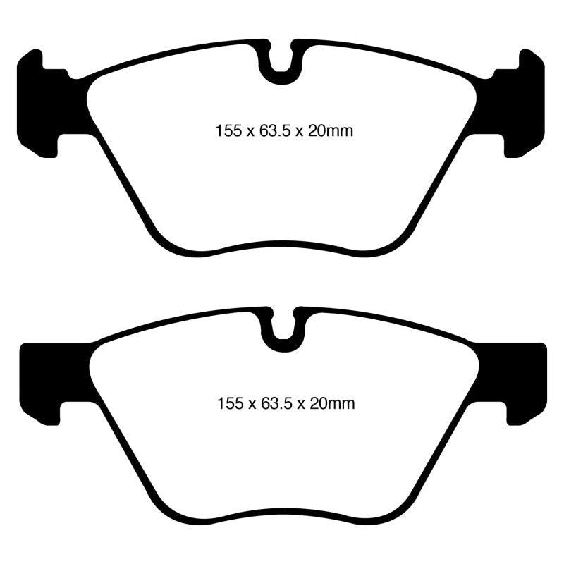 EBC 08-10 BMW 128 3.0 Yellowstuff Front Brake Pads-tuningsupply.com