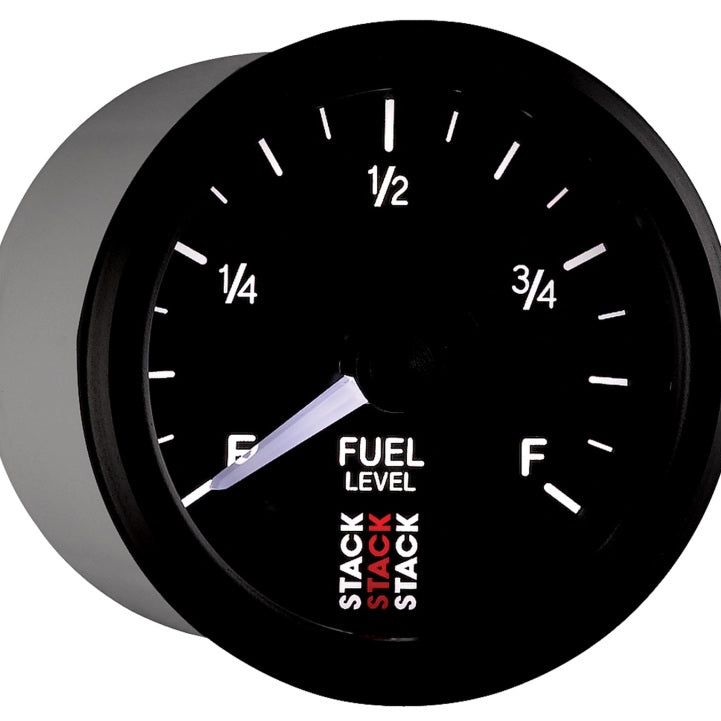 Autometer Stack Instruments 52mm 0-280 Ohm Programmable Pro Stepper Motor Fuel Level Gauge - Black-tuningsupply.com