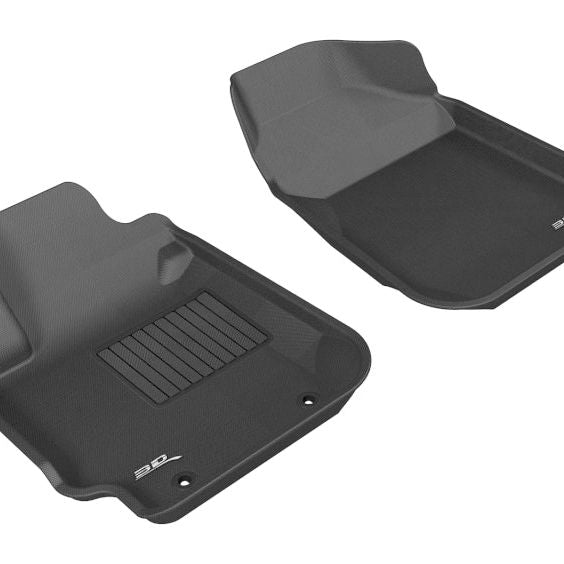 3D MAXpider 2003-2008 Toyota Matrix Kagu 1st Row Floormat - Black-tuningsupply.com