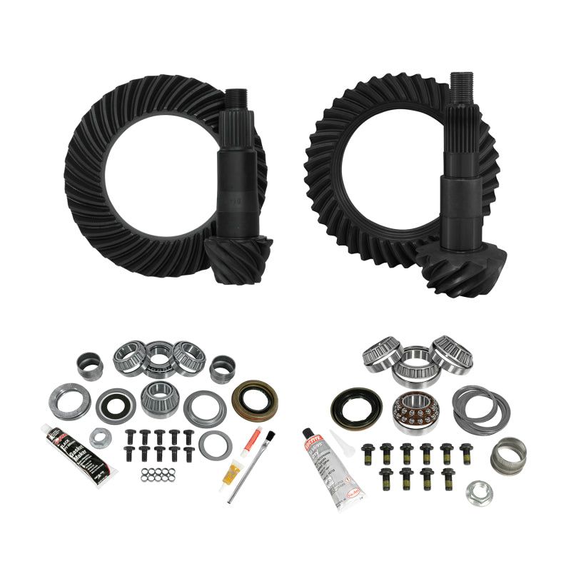 Yukon Gear & Install Kit Package Jeep JL Non-Rubicon D44 (M220) R / D30 (M186) F - 4.88 Ratio - SMINKpower Performance Parts YUKYGK079 Yukon Gear & Axle