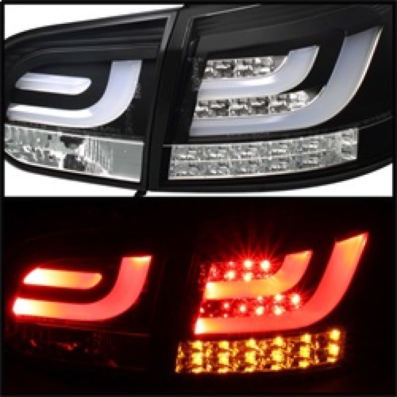 Spyder Volkswagen Golf/GTI 10-13 G2 Type With Light Bar LED Tail Lights Black ALT-YD-VG10-LED-G2-BK-Tail Lights-SPYDER-SPY5071767-SMINKpower Performance Parts