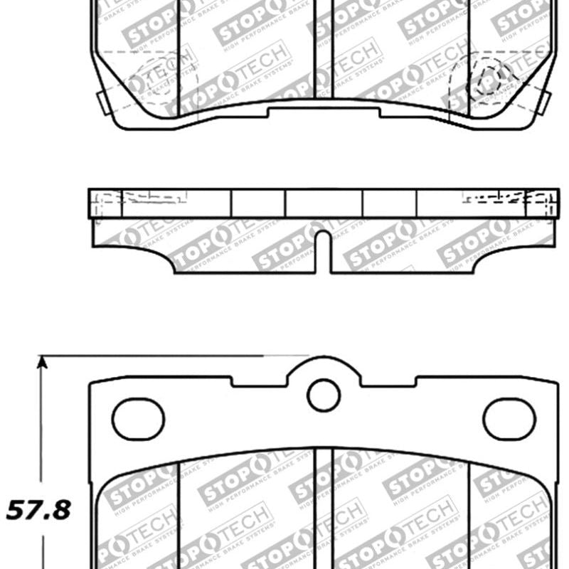 StopTech Performance 06 Lexus GS300/430 / 07-08 GS350 / 06-08 IS250/350 Rear Brake Pads-Brake Pads - Performance-Stoptech-STO309.11130-SMINKpower Performance Parts