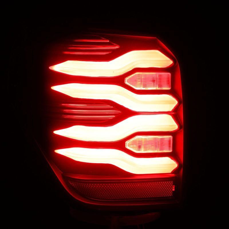 AlphaRex 10-21 Toyota 4Runner LUXX LED Taillights Blk/Red w/Activ Light/Seq Signal-tuningsupply.com