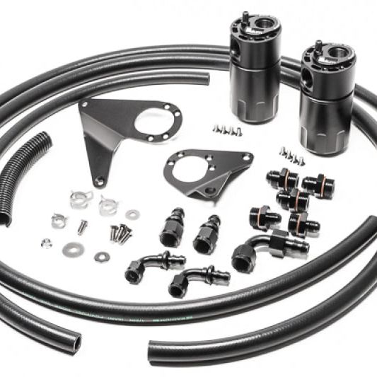 Radium Engineering Dual Catch Can Kit 08-16 Mitsubishi Evo Fluid Lock-tuningsupply.com