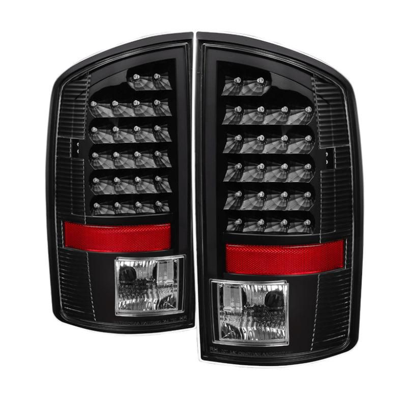 Xtune Dodge Ram 07-08 1500 / Ram 07-09 2500/3500 LED Tail Lights Black ALT-JH-DR07-LED-BK - SMINKpower Performance Parts SPY5073013 SPYDER