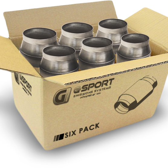 GESI G-Sport 6PK 300 CPSI EPA Compliant 3in Inlet/Outlet GEN1 Ultra High Output Cat Conv Assembly-tuningsupply.com