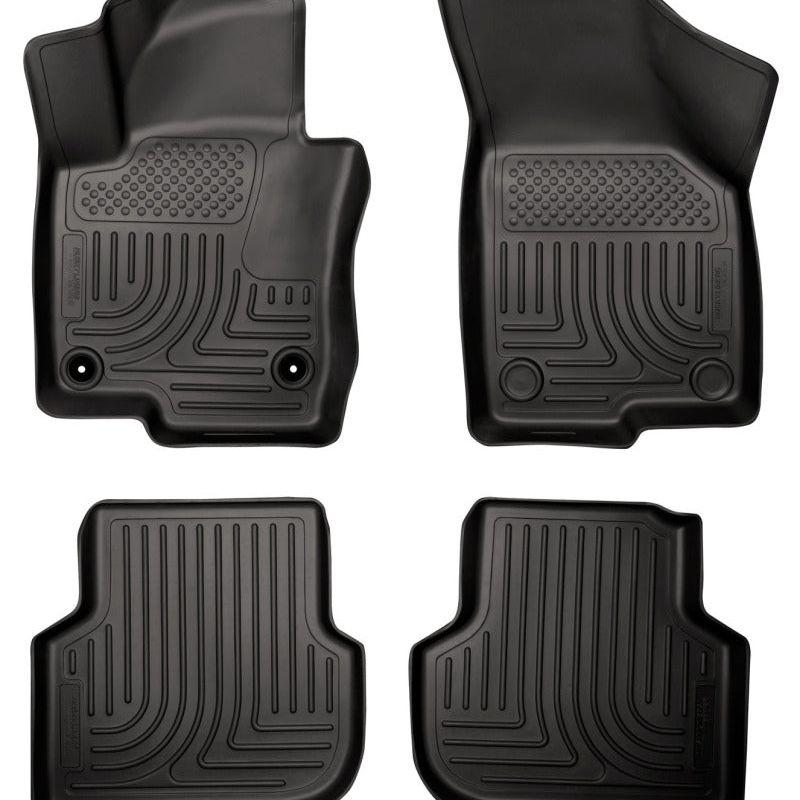 Husky Liners 2011 Volkswagen Jetta (Sedan) WeatherBeater Combo Black Floor Liners-tuningsupply.com