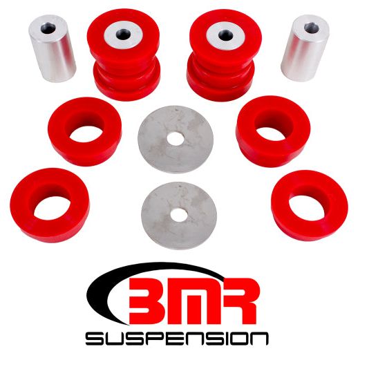 BMR 15-17 S550 Mustang Rear Cradle Bushing Kit (Polyurethane) - Red-tuningsupply.com