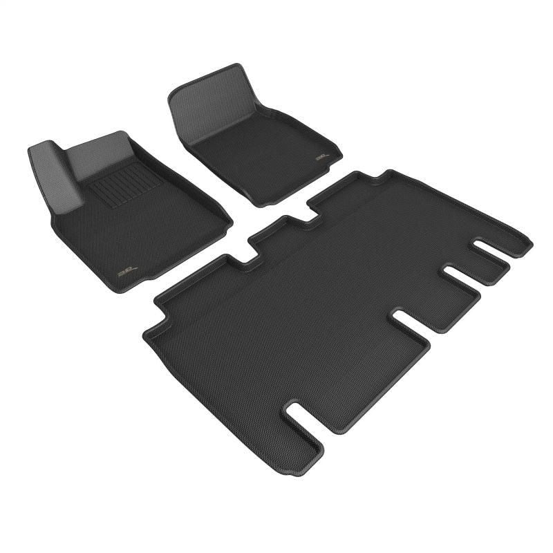 3D MAXpider 22-23 Tesla Model X Full Set Floormats - Black-tuningsupply.com