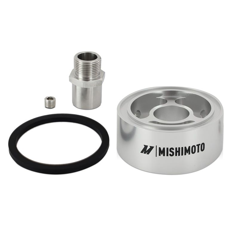 Mishimoto Oil Filter Spacer 32mm M22 x 1.5 Thread - Silver-tuningsupply.com