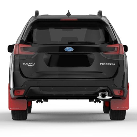 Rally Armor 19-21 Subaru Forester Red UR Mud Flap w/ White Logo - SMINKpower Performance Parts RALMF52-UR-RD/WH Rally Armor