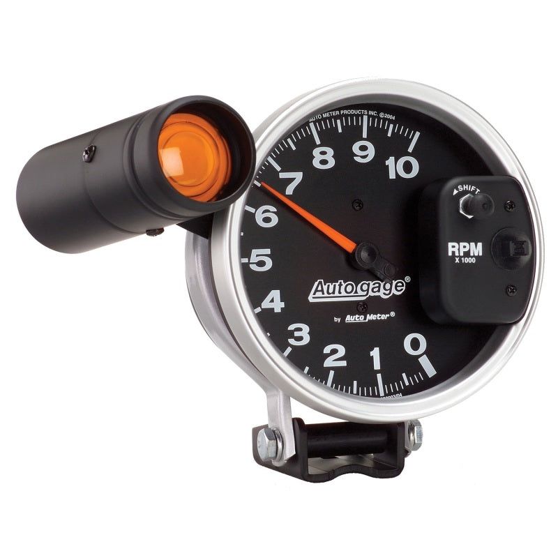 Autometer 5 inch 10,000 RPM Monster Shift Lite Pedestal Tachometer-tuningsupply.com