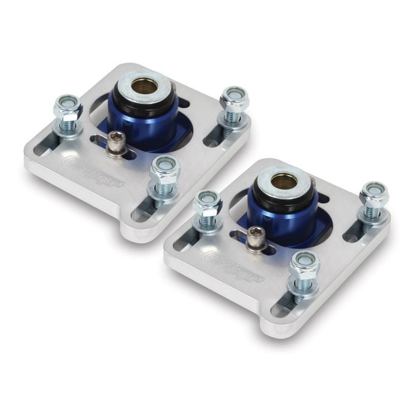 BBK 94-04 Mustang Caster Camber Plate Kit - Silver Anodized Finish-tuningsupply.com