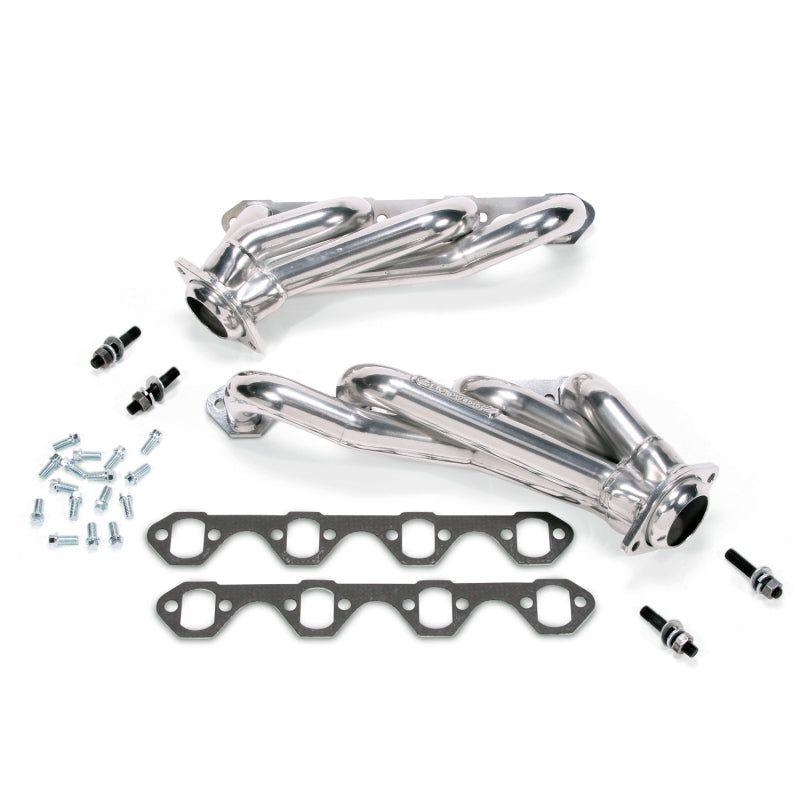 BBK 79-93 Mustang 5.0 Shorty Unequal Length Exhaust Headers - 1-5/8 Silver Ceramic-tuningsupply.com