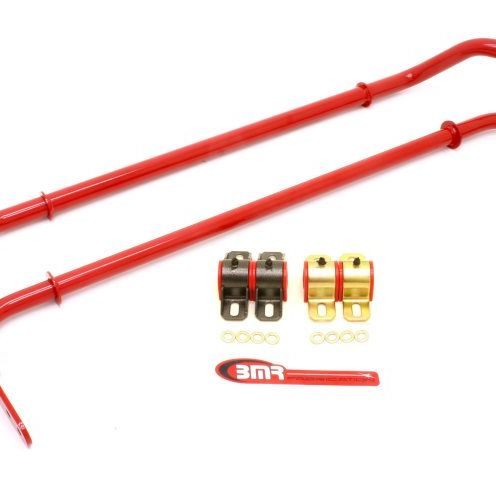 BMR 10-11 5th Gen Camaro Front & Rear Sway Bar Kit w/ Bushings - Red-tuningsupply.com