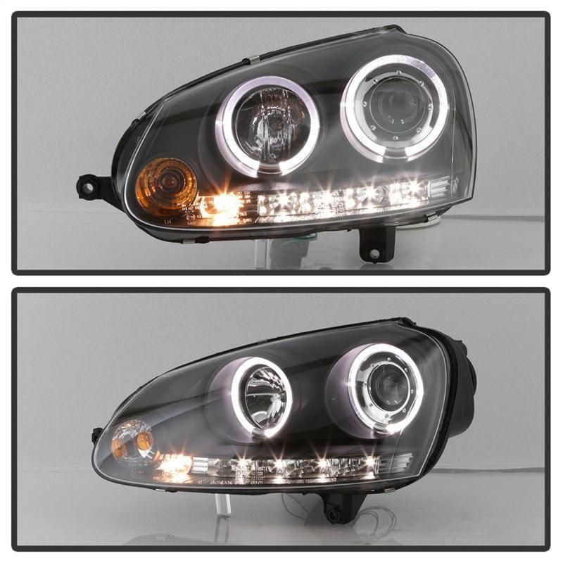 Spyder Volkswagen GTI 06-09/Jetta 06-09 Halogen Model Only - LED Halo DRL Black PRO-YD-VG06-HL-BK - SMINKpower Performance Parts SPY5012098 SPYDER