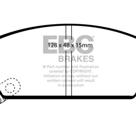 EBC 84-85 Honda Accord Sedan 1.8 Greenstuff Front Brake Pads-tuningsupply.com