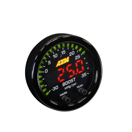 AEM X-Series Boost Pressure -30inHg 35psi Gauge-tuningsupply.com