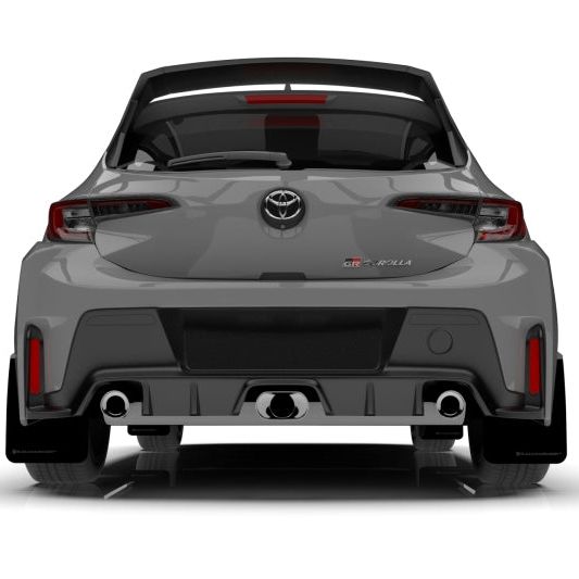 Rally Armor 2023 Toyota GR Corolla Black UR Mud Flap w/ White Logo - SMINKpower Performance Parts RALMF89-UR-BLK-WH Rally Armor