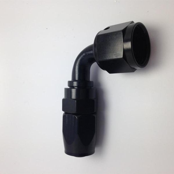 Fragola -16AN x 90 Degree Pro-Flow Hose End - Black-tuningsupply.com