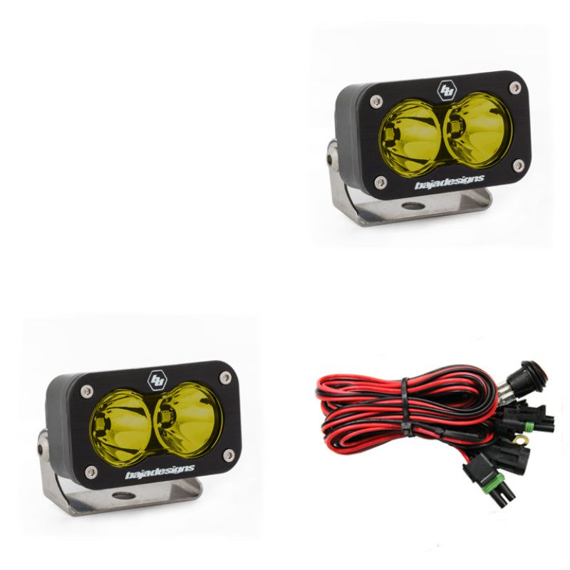 Baja Designs S2 Sport Spot Pattern LED Work Light - Amber-tuningsupply.com