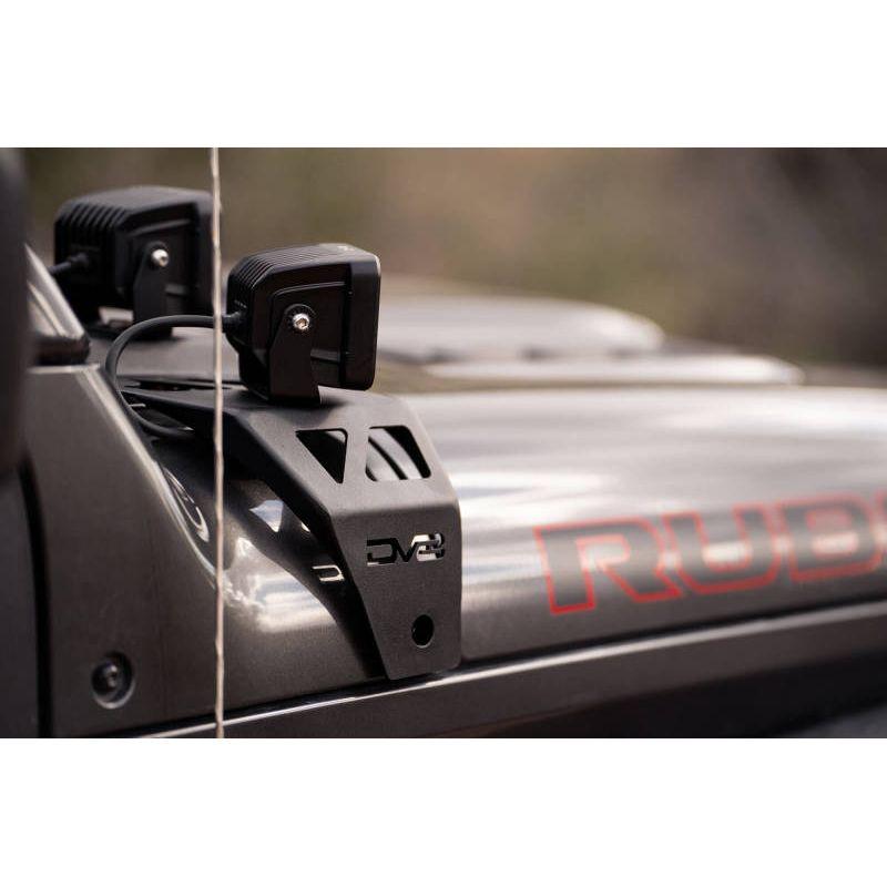 DV8 Offroad 18-22 Jeep Gladiator JT Cowl Light Bar Bracket-tuningsupply.com