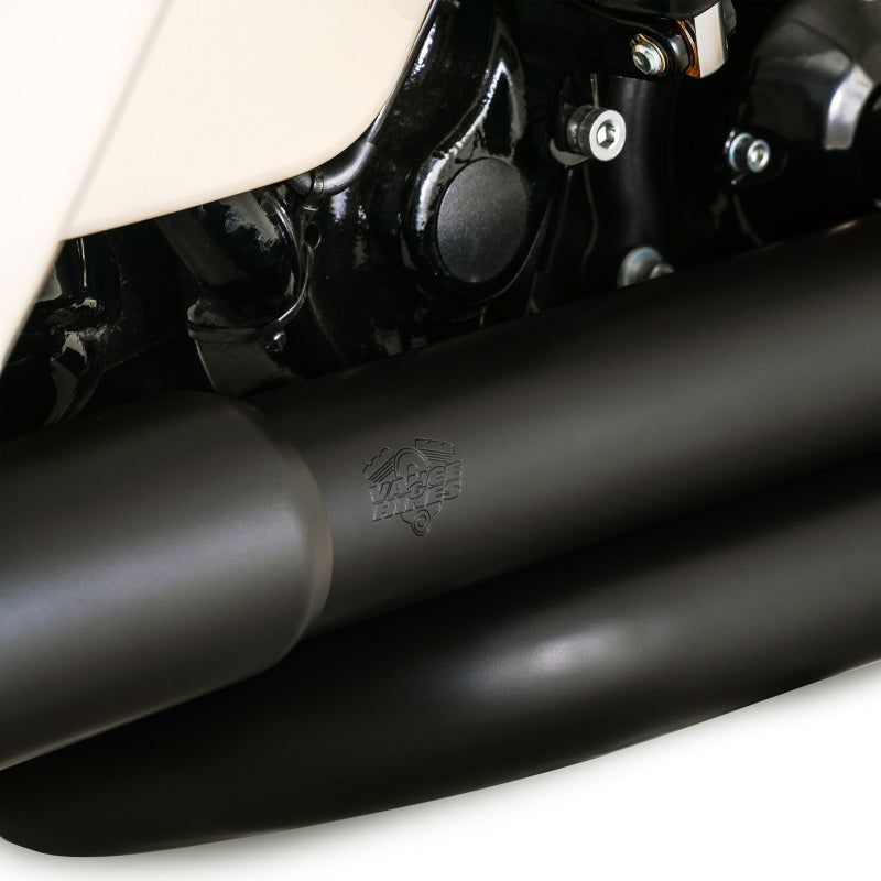 Vance & Hines HD Dresser Duals 17-22 HDr/Heatshield Black PCX Header Exhaust - SMINKpower Performance Parts VAH47351 Vance and Hines