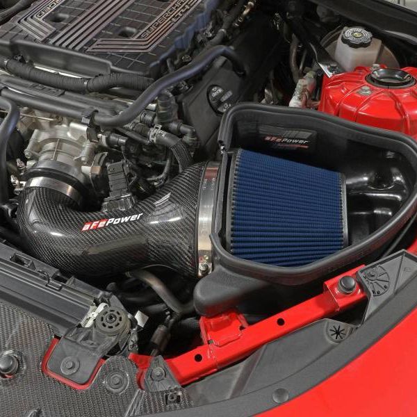 aFe 17-12 Chevrolet Camaro ZL1 (6.2L-V8) Track Series Carbon Fiber CAI System w/ Pro 5R Filters-tuningsupply.com