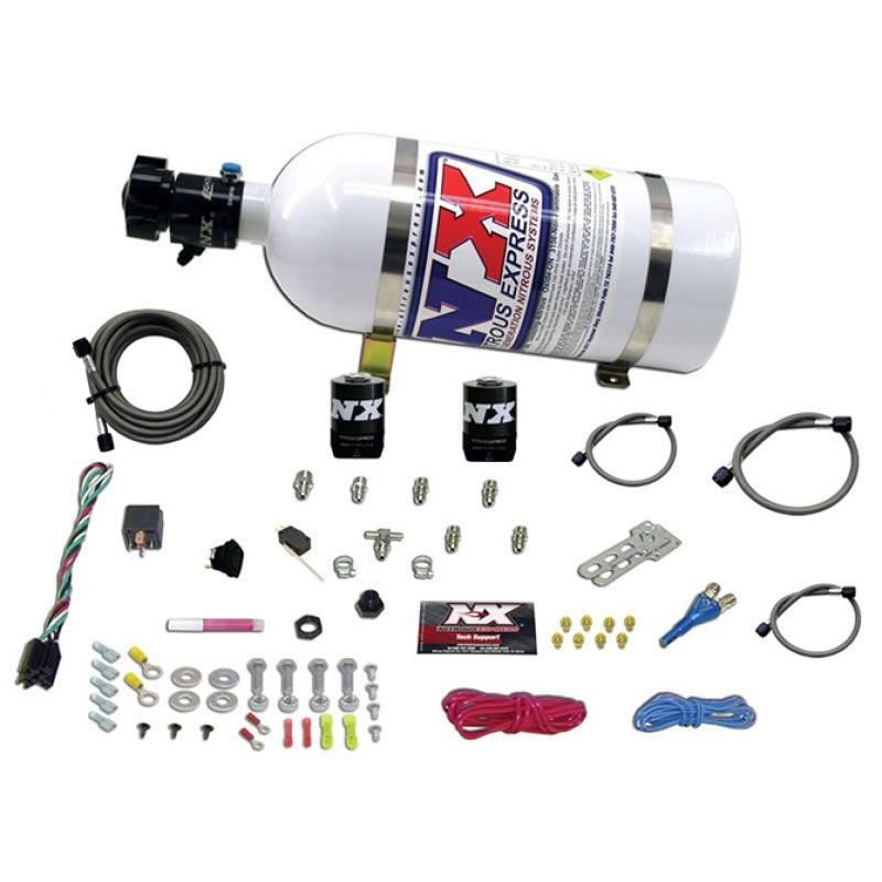 Nitrous Express All Sport Compact EFI Single Nozzle Nitrous Kit (35-50-75HP) w/10lb Bottle - SMINKpower Performance Parts NEX20923-10 Nitrous Express