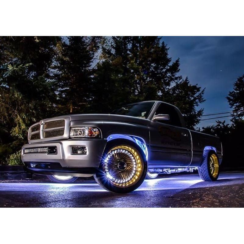 Oracle LED Illuminated Wheel Rings - Double LED - White - SMINKpower Performance Parts ORL4228-001 ORACLE Lighting