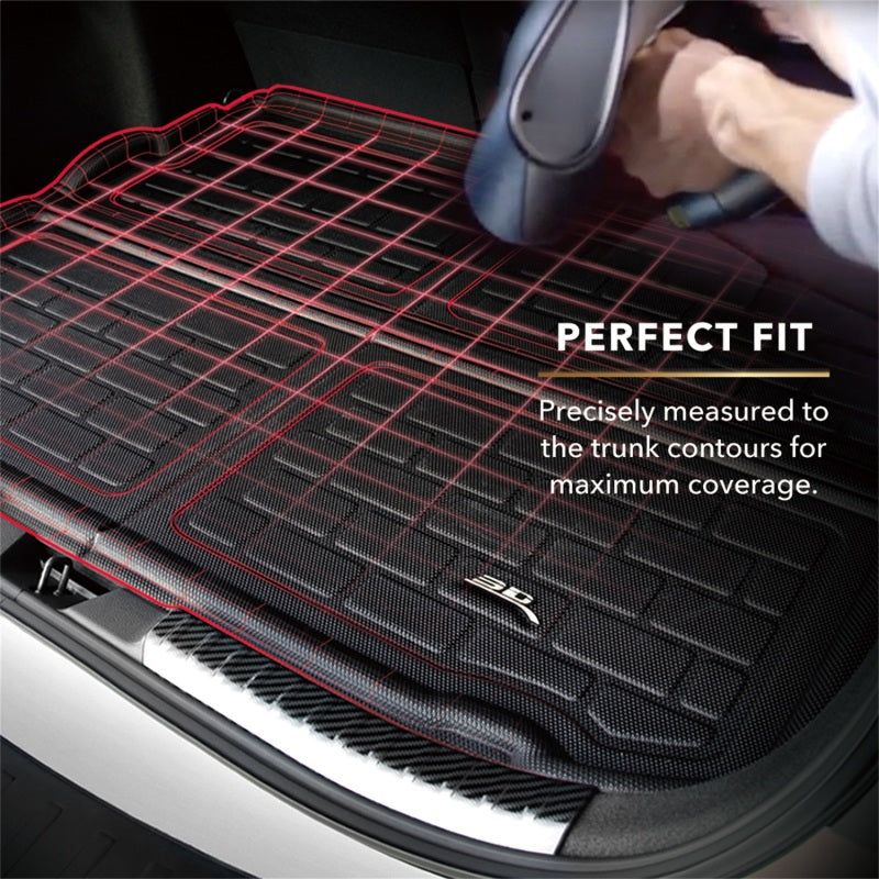 3D MAXpider 19-21 BMW X5 (G05) Behind 2nd Row with Cargo Net Kagu Cross Fold Cargo Liner - Black-tuningsupply.com