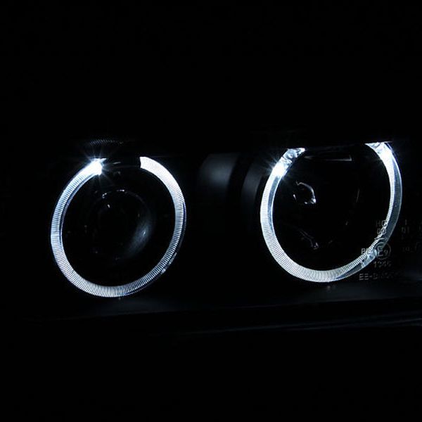 ANZO 1992-1998 BMW 3 Series E36 Projector Headlights w/ Halo Black (CCFL) G2-tuningsupply.com