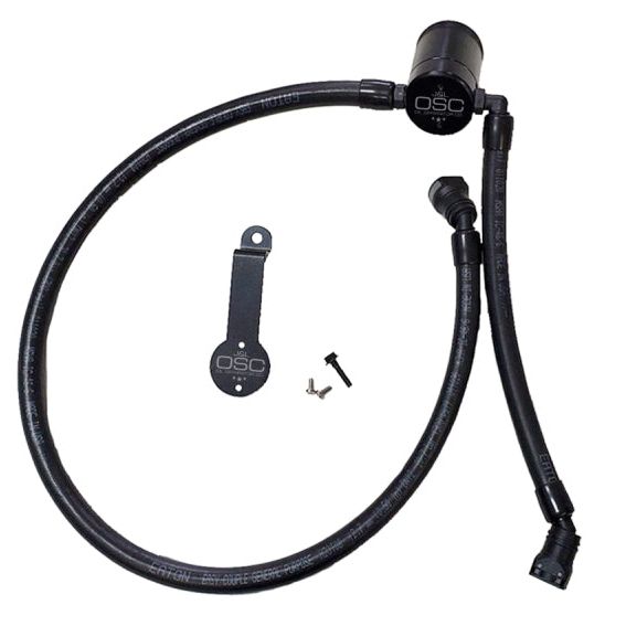 J&amp;L 18-24 Jeep Wrangler JL 3.6L Driver Side Oil Separator 3.0 - Black Anodized-tuningsupply.com