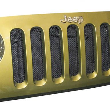 DV8 Offroad 2007-2018 Jeep JK Black Mesh Grille-tuningsupply.com