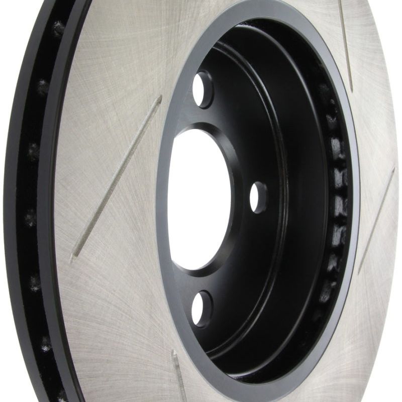 StopTech Power Slot 07-09 Base Cooper Front Right Rotor-Brake Rotors - Slotted-Stoptech-STO126.34100SR-SMINKpower Performance Parts