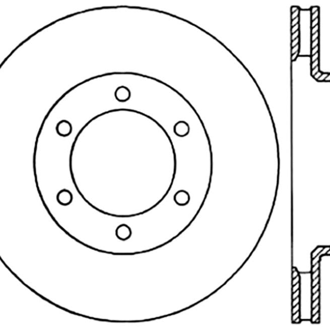 StopTech Power Slot 05-09 Toyota Tacoma/03-09 4 Runner Slotted Right Front Cryo Rotor-Brake Rotors - Slotted-Stoptech-STO126.44129CSR-SMINKpower Performance Parts