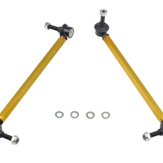 Whiteline 06/05+ Ford Focus LS / 05/09+ Mazda 3 BK Front Swaybar Link Kit H/Duty Adj Steel Ball-Sway Bar Endlinks-Whiteline-WHLKLC151-SMINKpower Performance Parts