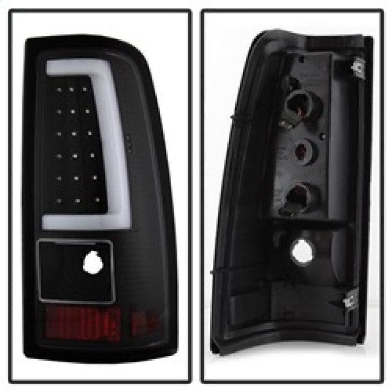 xTune Chevy Silverado 1500/2500/3500 99-02 / Version 3 Tail Lights Black ALT-ON-CS99V3-LBLED-BK-Tail Lights-SPYDER-SPY9038761-SMINKpower Performance Parts