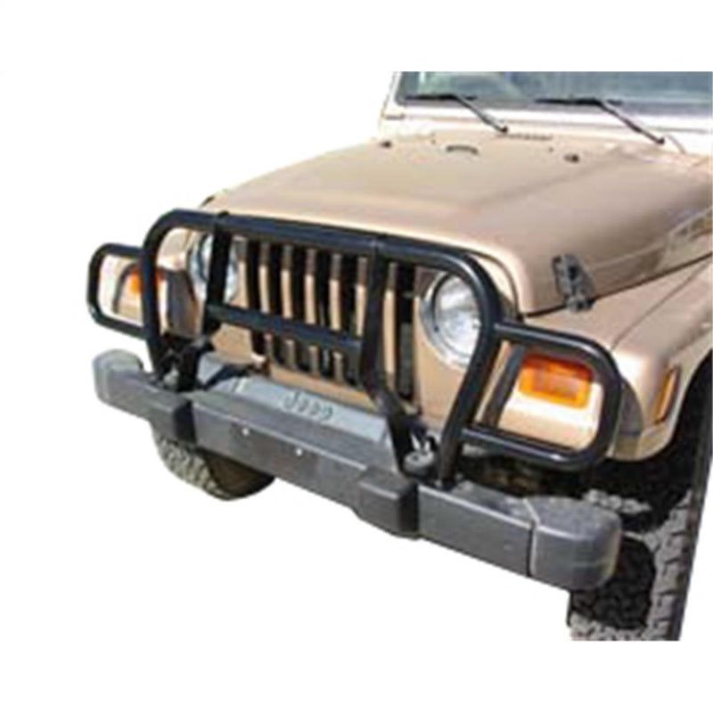 Rampage 1987-1995 Jeep Wrangler(YJ) Headlight Euro Grill Guard - Black-Grilles-Rampage-RAM7659-SMINKpower Performance Parts