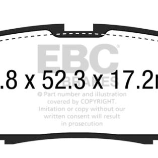 EBC 15+ Ford F150 2.7 Twin Turbo (2WD) Electric PB Extra Duty Rear Brake Pads-tuningsupply.com