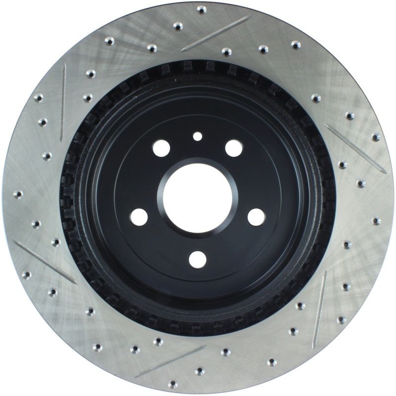 StopTech Slotted & Drilled Sport Brake Rotor-Brake Rotors - Slot & Drilled-Stoptech-STO127.62119L-SMINKpower Performance Parts