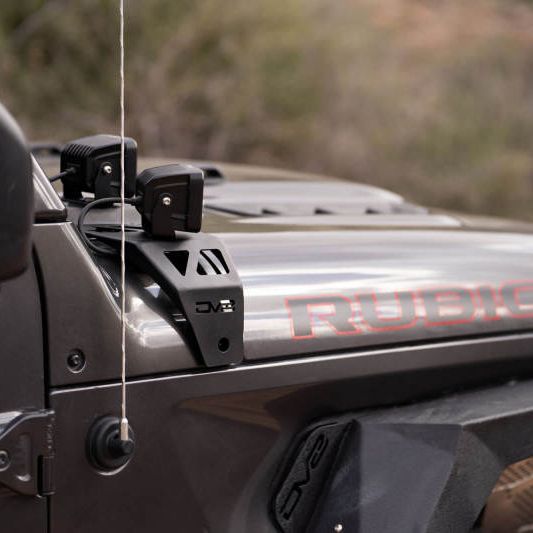 DV8 Offroad 18-22 Jeep Gladiator JT Cowl Light Bar Bracket-tuningsupply.com