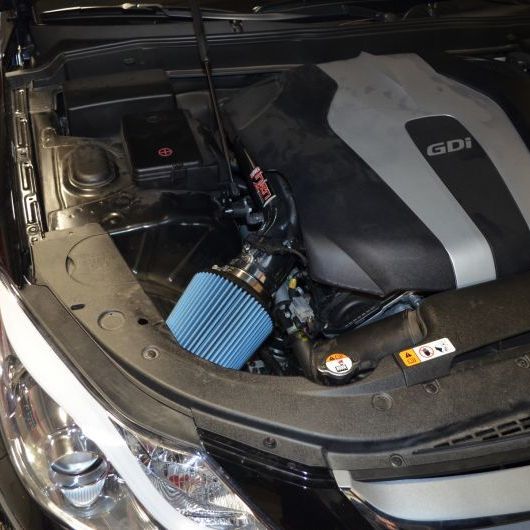 Injen 2014 Hyundai Genesis Sedan 3.8L V6 Black Short Ram Intake with MR Technology-tuningsupply.com