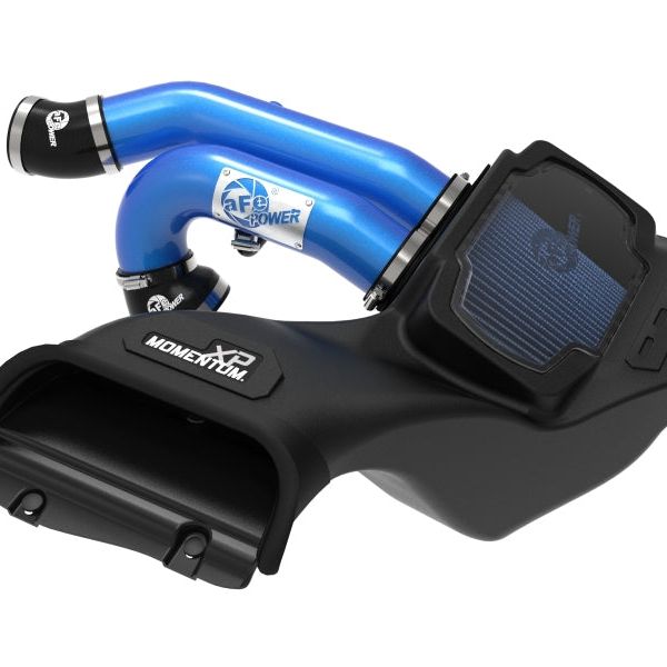 aFe 21-22 Ford F-150 Raptor V6-3.5L(tt) Momentum XP Cold Air Intake System - Blue w/ Pro 5R Filter-tuningsupply.com