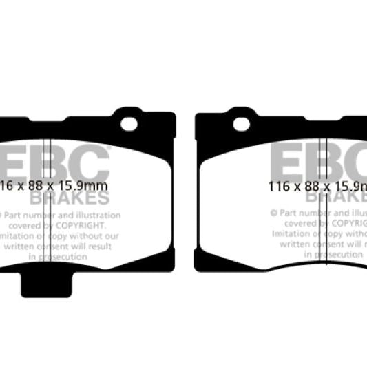 EBC 05-08 Acura RL 3.5 Redstuff Front Brake Pads-tuningsupply.com