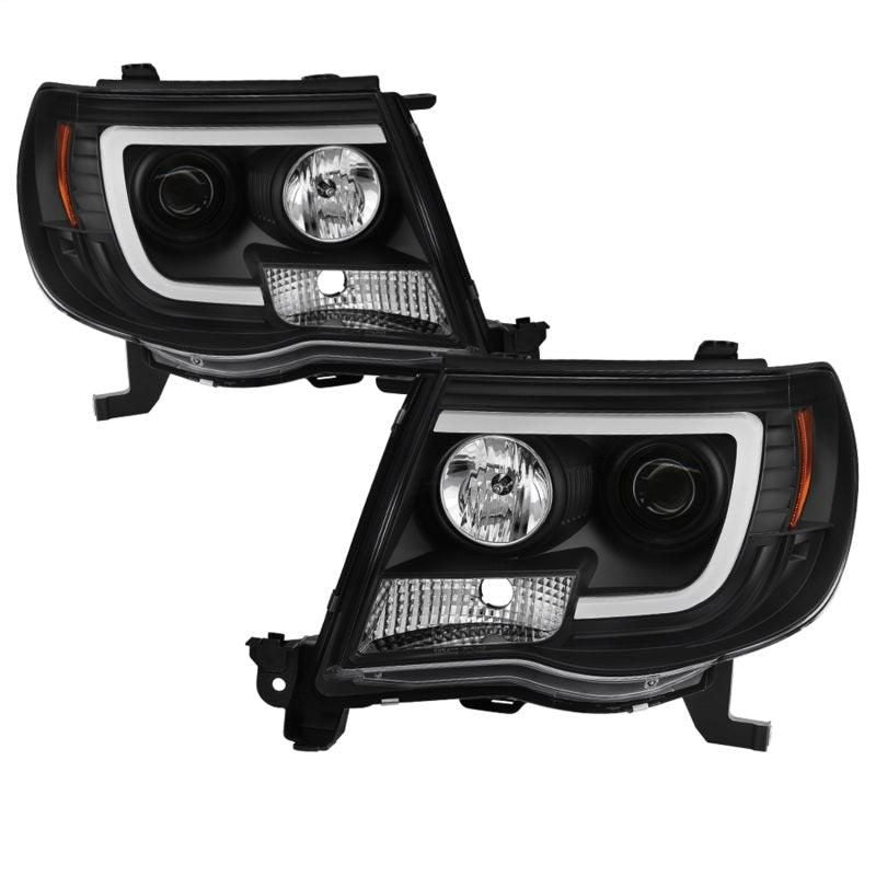 Spyder Toyota Tacoma 05-11 Projector Headlights - Light Bar DRL - Black PRO-YD-TT05V2-LB-BK - SMINKpower Performance Parts SPY5084514 SPYDER