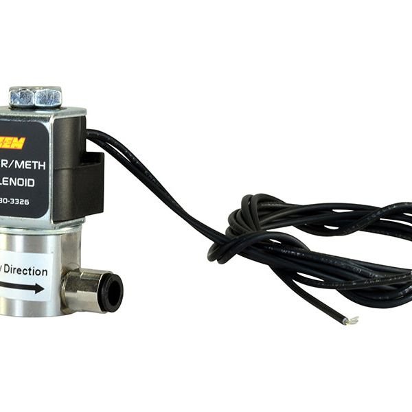 AEM Water/Methanol Injection System - High-Flow Low-Current WMI Solenoid - 200PSI 1/8in-27NPT In/Out-tuningsupply.com