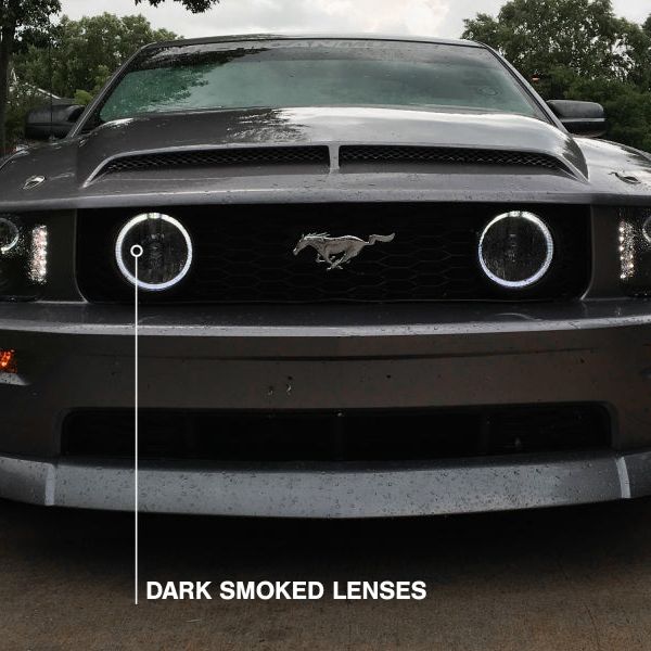 Raxiom 05-12 Ford Mustang GT LED Halo Fog Lights (Smoked) - SMINKpower Performance Parts RAX49134 Raxiom