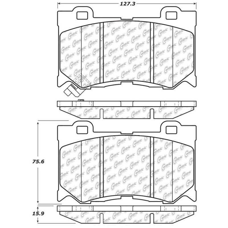 StopTech Street Touring 09-13 Infiniti FX35/FX37/FX45/FX50/08-13 G37 Front Brake Pads-Brake Pads - OE-Stoptech-STO308.13460-SMINKpower Performance Parts