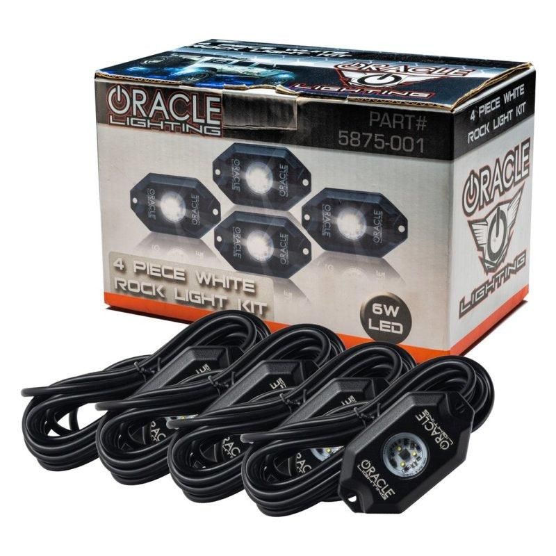 Oracle Underbody Wheel Well Rock Light Kit - White (4PCS) - 5000K SEE WARRANTY-tuningsupply.com